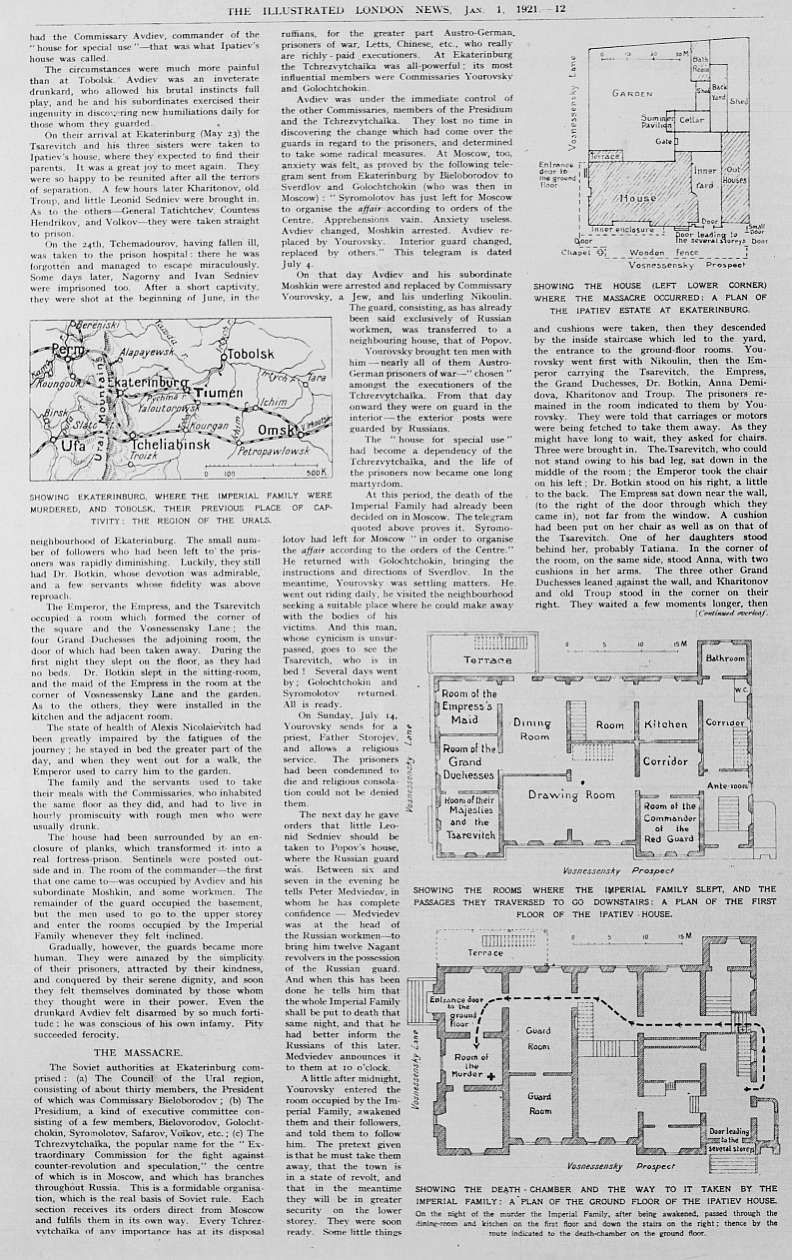 Room plans where the murders took place